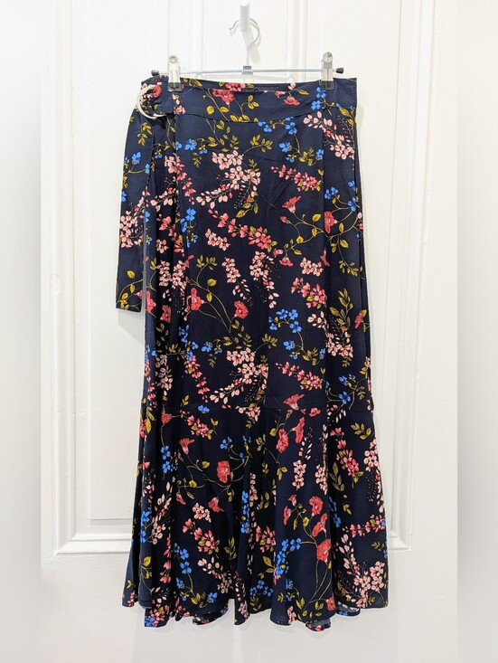 Banana Republic Dresses & Skirts - Banana Republic Floral Wrap Maxi Skirt | 00 Petite